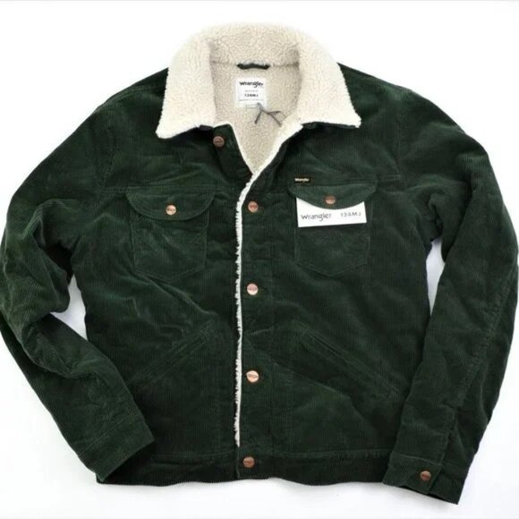 The Montana New Wrangler Icons124MJ Men's Sherpa Corduroy Jacket Size XL Trucker - Picture 10 of 15